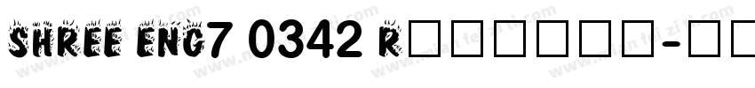 SHREE ENG7 0342 Regular字体转换